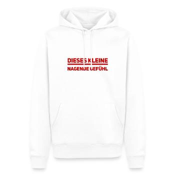 dieses eine Gefühl - Männer Premium Bio Hoodie - Weiß - Vorne - Nico (187cm)