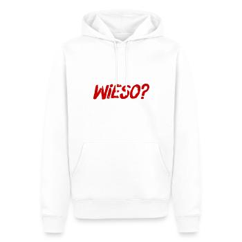 wie kann das sein? - Männer Premium Bio Hoodie - Weiß - Vorne - Nico (187cm)