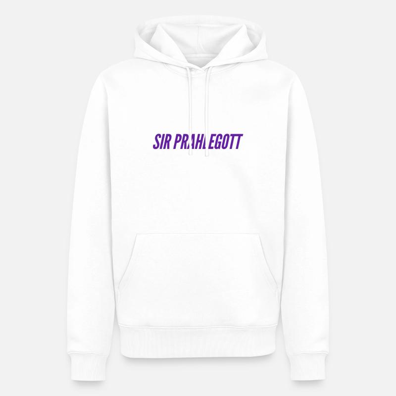 ich bin ein Angeber - Männer Premium Bio Hoodie - Weiß