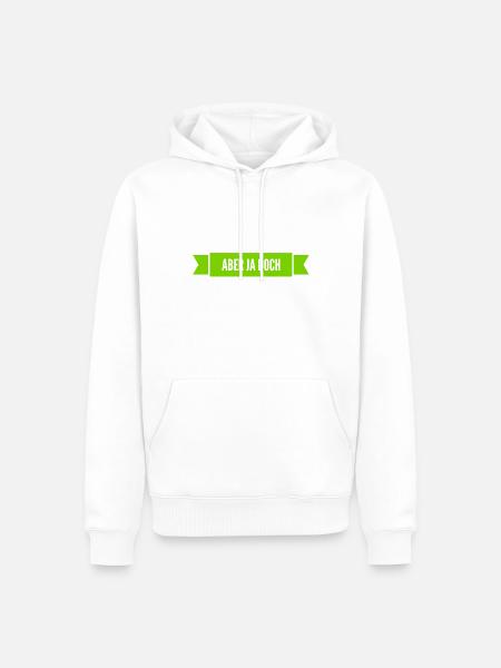 das stimmt - Männer Premium Bio Hoodie - Weiß