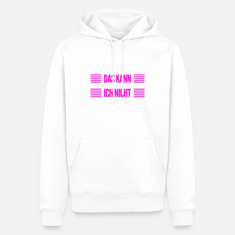so sieht ein Nichtskönner aus - Männer Premium Bio Hoodie - Weiß