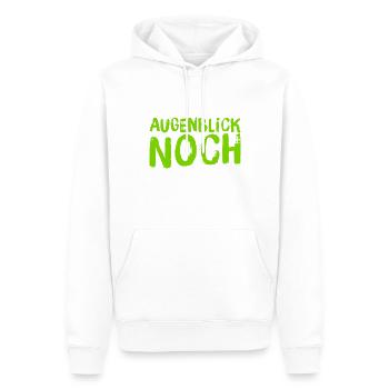 warte kurz - Männer Premium Bio Hoodie - Weiß - Vorne - Nico (187cm)