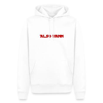 ab geht es - Männer Premium Bio Hoodie - Weiß - Vorne - Nico (187cm)