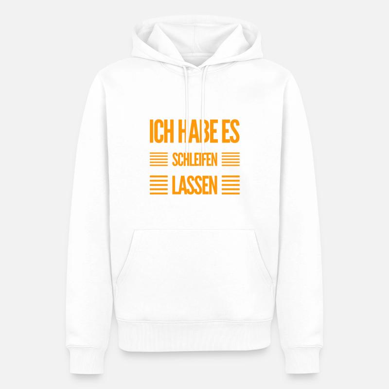 jetzt wird es anders - Männer Premium Bio Hoodie - Weiß