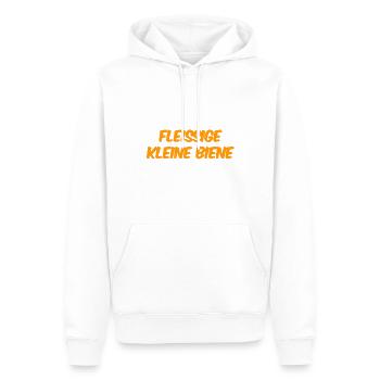 ich bin so emsig - Männer Premium Bio Hoodie - Weiß - Vorne - Nico (187cm)