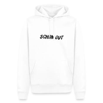 ist ja schon gut - Männer Premium Bio Hoodie - Weiß - Vorne - Nico (187cm)