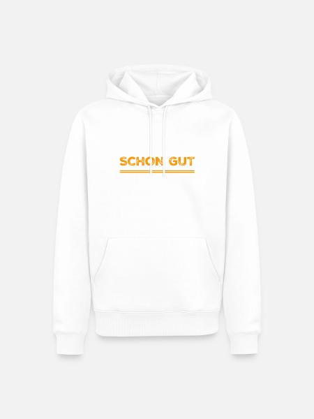 mach dir keine Sorgen - Männer Premium Bio Hoodie - Weiß