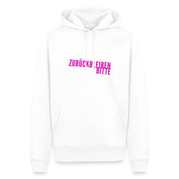 seien sie vorsichtig - Männer Premium Bio Hoodie - Weiß - Vorne - Nico (187cm)