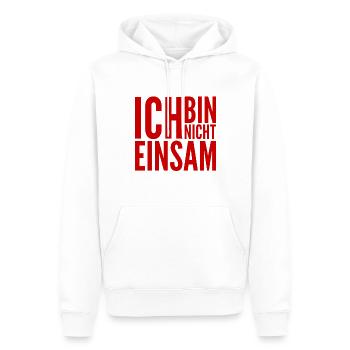 ich mag mein Leben - Männer Premium Bio Hoodie - Weiß - Vorne - Nico (187cm)