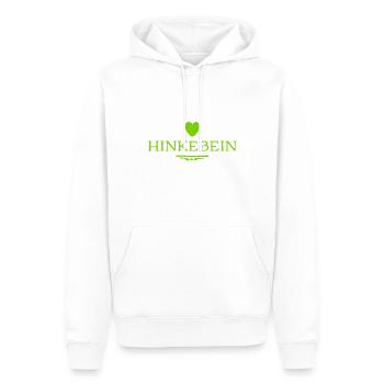 ich habe ein kaputtes Bein - Männer Premium Bio Hoodie - Weiß - Vorne - Nico (187cm)
