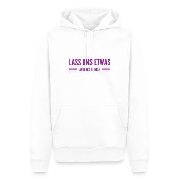 wir brauchen eine Alternative - Männer Premium Bio Hoodie - Weiß - Vorne - Nico (187cm)