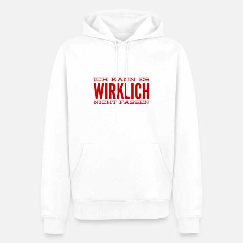 ich bin schockiert - Männer Premium Bio Hoodie - Weiß