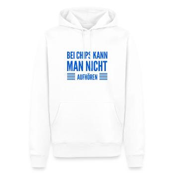 ich mag Chips - Männer Premium Bio Hoodie - Weiß - Vorne - Nico (187cm)