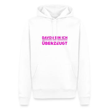 Überzeugungstäter - Männer Premium Bio Hoodie - Weiß - Vorne - Nico (187cm)
