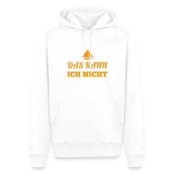 ich bin unfähig - Männer Premium Bio Hoodie - Weiß - Vorne - Nico (187cm)