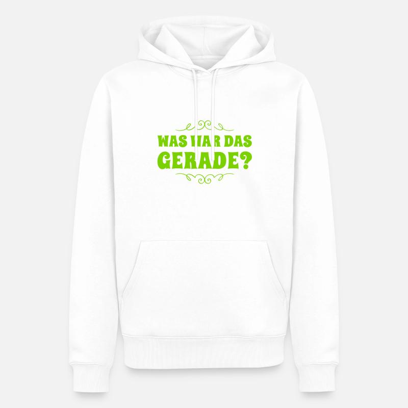 das war mir neu - Männer Premium Bio Hoodie - Weiß