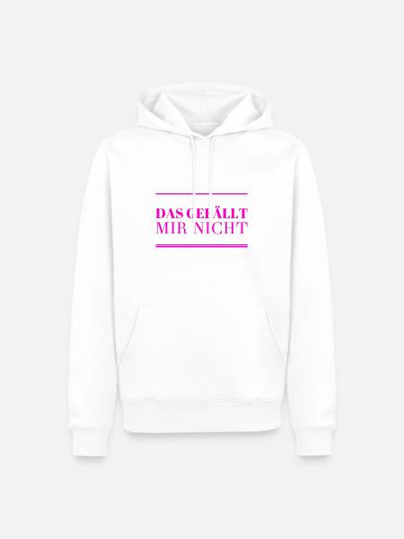 das mag ich nicht - Männer Premium Bio Hoodie - Weiß