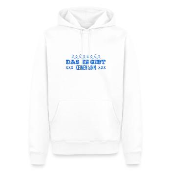 das sehe ich kritsich - Männer Premium Bio Hoodie - Weiß - Vorne - Nico (187cm)