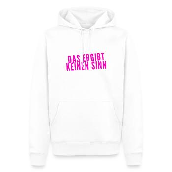 das ergibt keinen Sinn - Männer Premium Bio Hoodie - Weiß - Vorne - Nico (187cm)