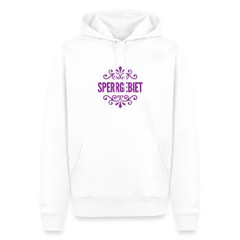 Sperrgebiet - Männer Premium Bio Hoodie - Weiß - Vorne - Nico (187cm)