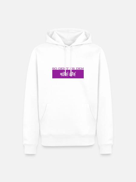das kennen viele Leute - Männer Premium Bio Hoodie - Weiß