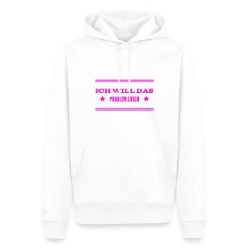 kein Problem - Männer Premium Bio Hoodie - Weiß - Vorne - Nico (187cm)