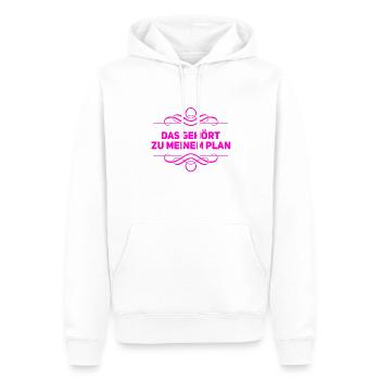 so wollte ich es - Männer Premium Bio Hoodie - Weiß - Vorne - Nico (187cm)