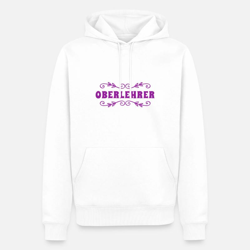 ich bin ein Schlaumeier - Männer Premium Bio Hoodie - Weiß
