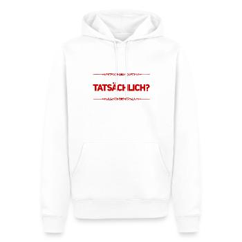 dein Ernst? - Männer Premium Bio Hoodie - Weiß - Vorne - Nico (187cm)
