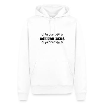 das will ich noch los werden - Männer Premium Bio Hoodie - Weiß - Vorne - Nico (187cm)