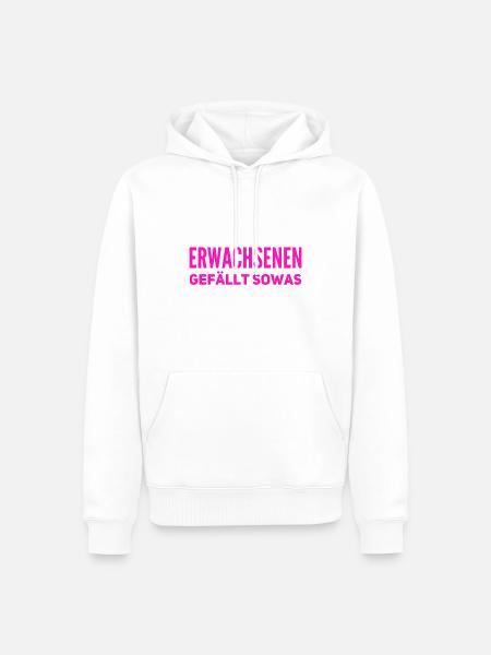 endlich was für Erwachsene - Männer Premium Bio Hoodie - Weiß