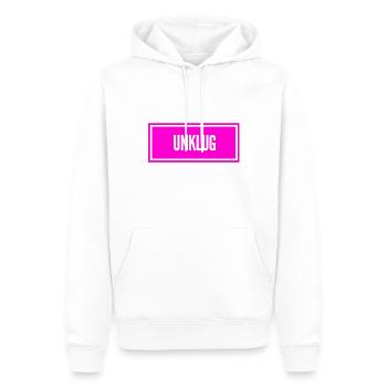 das war dumm - Männer Premium Bio Hoodie - Weiß - Vorne - Nico (187cm)