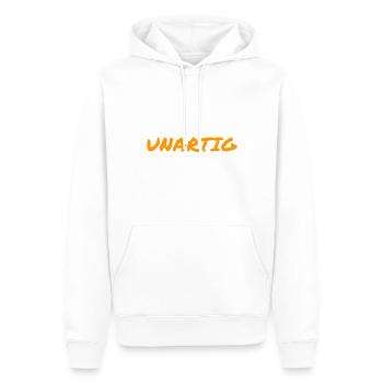unartig - Männer Premium Bio Hoodie - Weiß - Vorne - Nico (187cm)