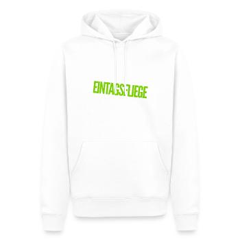berühmt für einen Tag - Männer Premium Bio Hoodie - Weiß - Vorne - Nico (187cm)