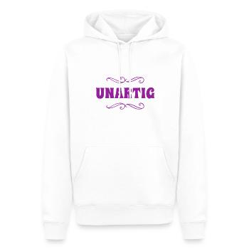 ich liebe es unartig zu sein - Männer Premium Bio Hoodie - Weiß - Vorne - Nico (187cm)