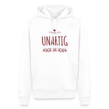 Frechheit siegt - Männer Premium Bio Hoodie - Weiß - Vorne - Nico (187cm)