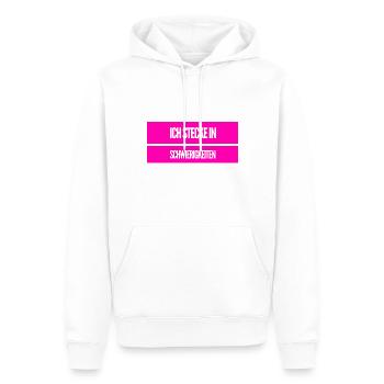ich habe Probleme - Männer Premium Bio Hoodie - Weiß - Vorne - Nico (187cm)