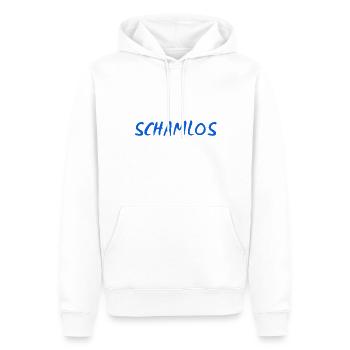 ich fühle keine Scham - Männer Premium Bio Hoodie - Weiß - Vorne - Nico (187cm)