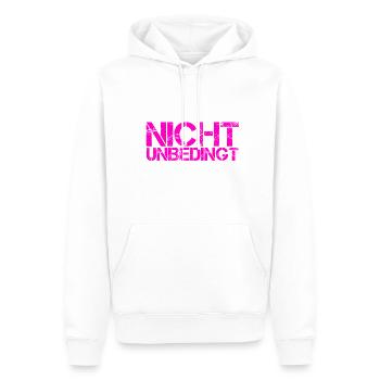 kann, muss aber nicht - Männer Premium Bio Hoodie - Weiß - Vorne - Nico (187cm)