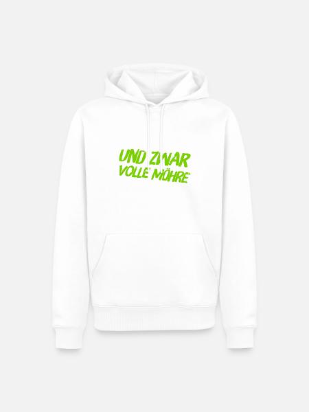 ich bin dafür - Männer Premium Bio Hoodie - Weiß