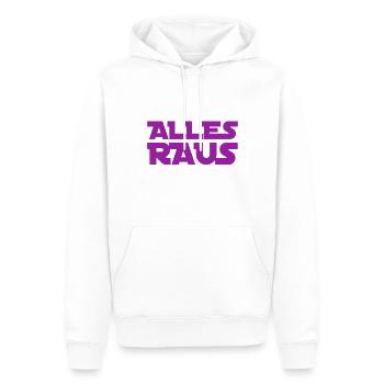 alles raus - Männer Premium Bio Hoodie - Weiß - Vorne - Nico (187cm)