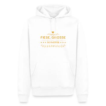 fiese, große Schwester - Männer Premium Bio Hoodie - Weiß - Vorne - Nico (187cm)