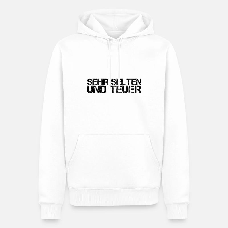 ich bin einmalig - Männer Premium Bio Hoodie - Weiß