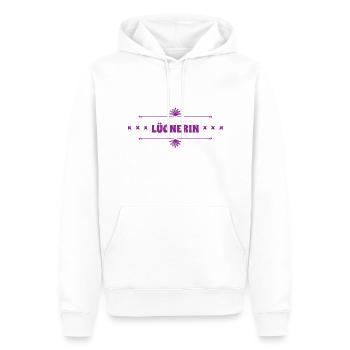 ich bin eine Lügnerin - Männer Premium Bio Hoodie - Weiß - Vorne - Nico (187cm)