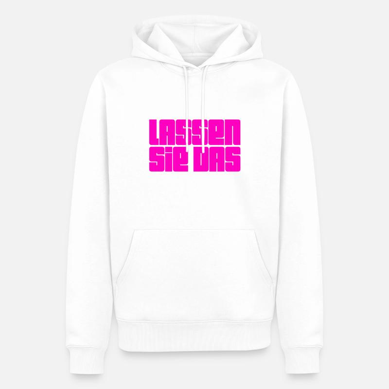 lassen sie das - Männer Premium Bio Hoodie - Weiß