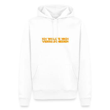 ich wollte lebe wohl sagen - Männer Premium Bio Hoodie - Weiß - Vorne - Nico (187cm)