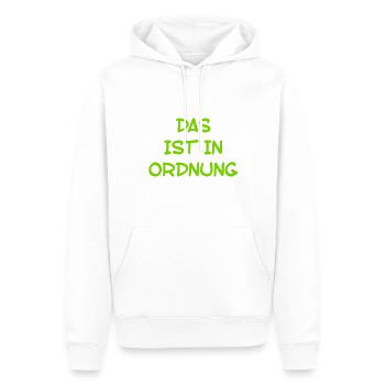 voll in Ordnung - Männer Premium Bio Hoodie - Weiß - Vorne - Nico (187cm)