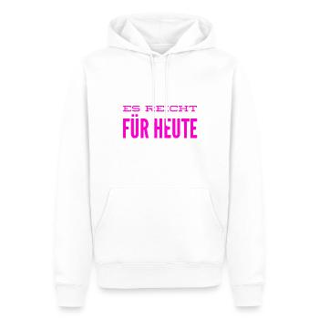 ich mag nicht mehr - Männer Premium Bio Hoodie - Weiß - Vorne - Nico (187cm)