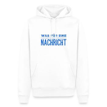 das kam unerwartet - Männer Premium Bio Hoodie - Weiß - Vorne - Nico (187cm)