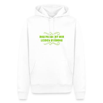 das kenne ich bereits - Männer Premium Bio Hoodie - Weiß - Vorne - Nico (187cm)